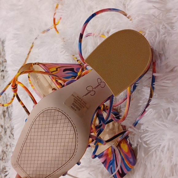 Jessica Simpson Ozias block heel sandals NWOB - Picture 5 of 6